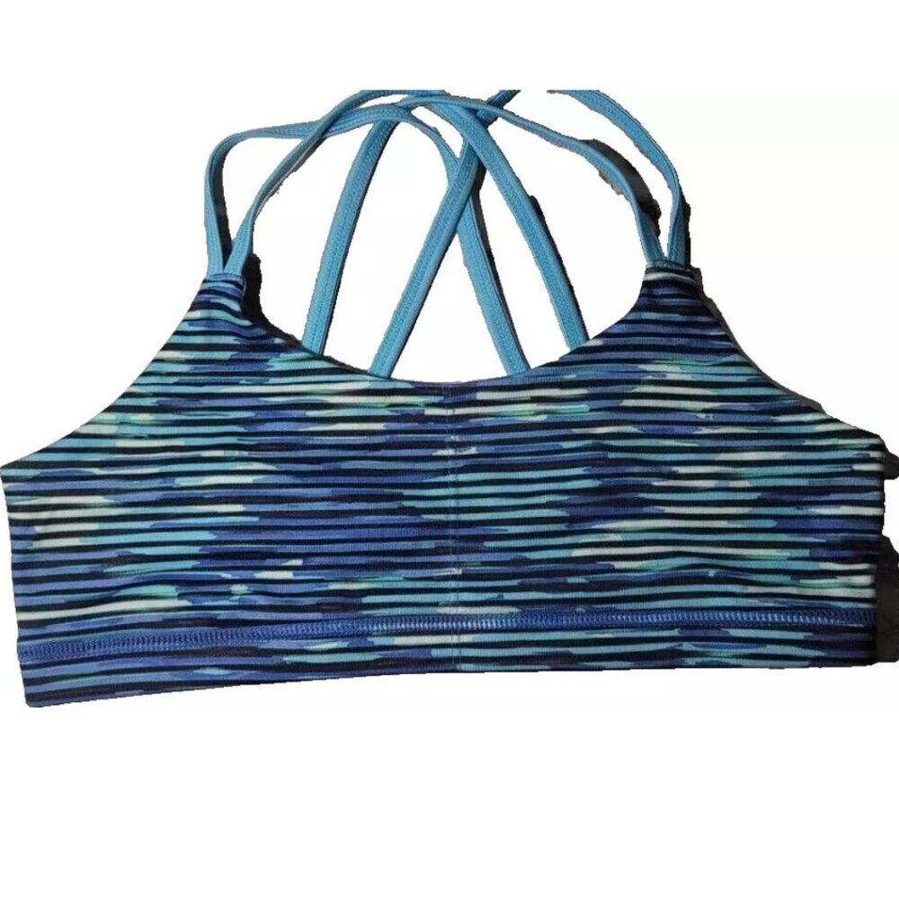 Champion Sports Bra Girls Youth Wirefree Stretch Duo Dry Size XL Blue Swim 14 16